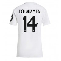 Fotballdrakt Dame Real Madrid Aurelien Tchouameni #14 Hjemmedrakt 2024-25 Kortermet